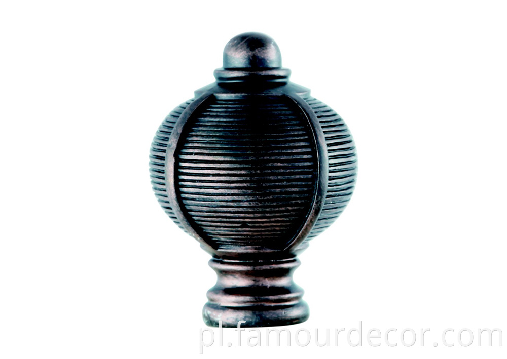 Inexpensive and durable resin head curtain rod